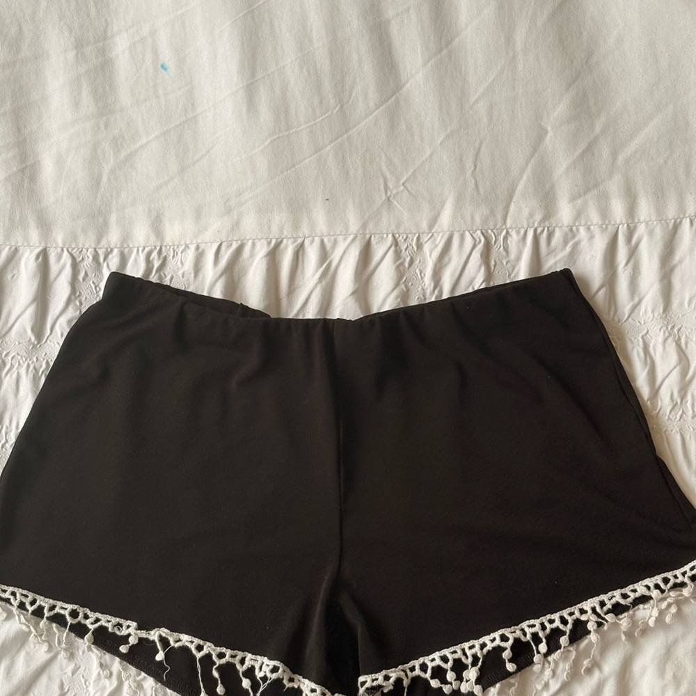 Bear Dance Black High Waist Shorts